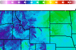 National Digital Forecast Database Maximum Temperature Forecast